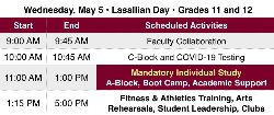 Wednesday\'s Lasallian Day May 5 2021